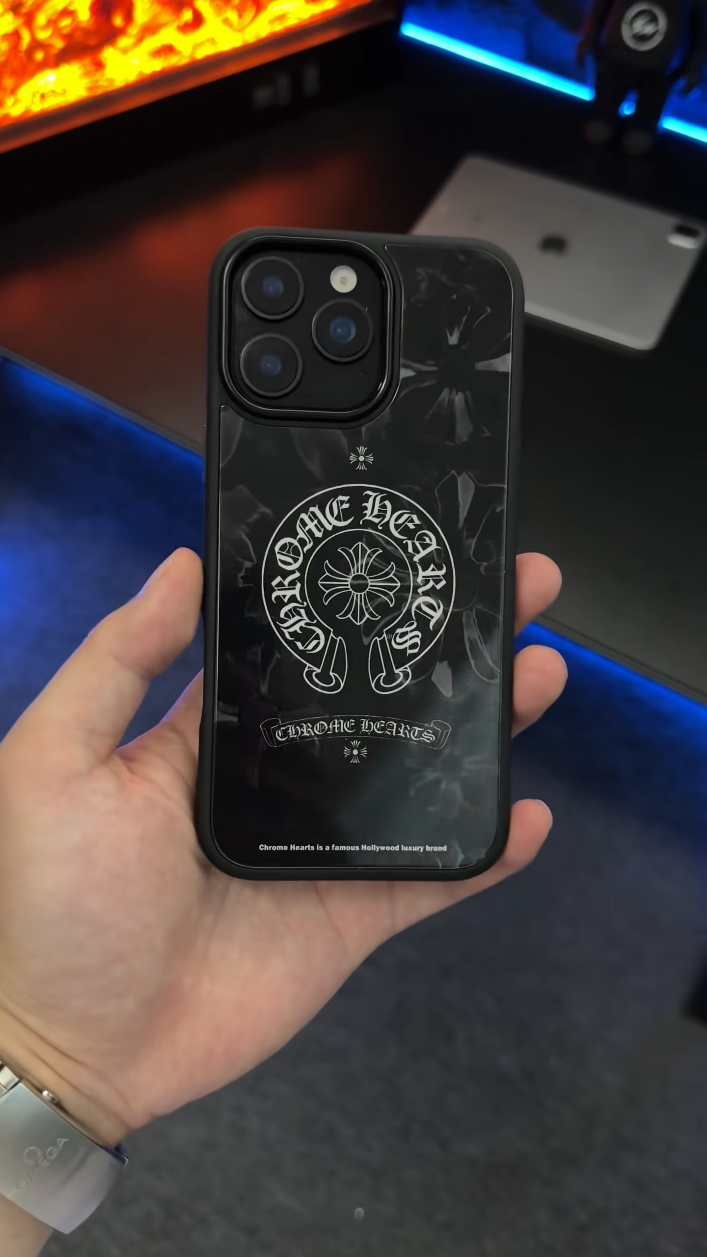 克羅心玻璃磨砂手機殼-ZUIHANG SHOP